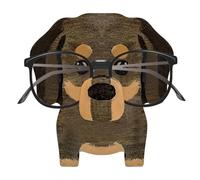 Capas de Gafas de Animales - Soporte de Titular de Lentes de Madera de Animales | Ornamento de Pastor alemán de de Madera Linda, decoración del Escritorio de la Oficina en el hogar