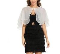 Capas De Gasa para Mujer, Boleros, Chales Festivos De Verano, Ligeros y Suaves, Elegantes para Bodas, Bufandas, Chales para Vestidos, Beige, Talla Única, Tallas Xs-3Xl