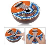 Capas de Nuez Sintonizable de 7 Teclas Mbira Pulgar Piano - Instrumento Musical Portátil Ideal para Niños y Adultos, Hermoso