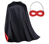 Capas de superhéroe para niños con máscara, Capa de de Doble Cara de 27, 56 Pulgadas y máscaras para niños, Ideal para Halloween, Cosplay y Fiestas. Capa de para