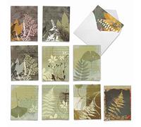 Capas hojas gracias broma Tarjeta de papel, color 10 Assorted Blank Note Cards (M2985OCB) 10 Assorted Blank Note Cards (M2985OCB)