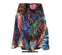 Capas Para Peluqueria Arte Del Perro Cocker Spaniel Ajustable Barbers Cape Coloración Bata De Peluquería Para Uso En Estudio Peinado 140X168Cm