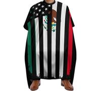 Capas Para Peluqueria Bandera De La Amistad Entre México Y Estados Unidos Impermeable Capa De Barbero Coloración Barbers Cape Para Cortes Y Colores Barberías 140X168Cm