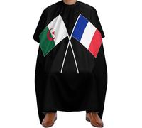 Capas Para Peluqueria Bandera De La Amistad Franco-Argelina Coloración Capa De Barbero Profesional Capas De Peluquería Para Barberías Cortes Y Colores 140X168Cm