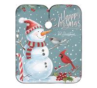 Capas Para Peluqueria Cardenal Del Muñeco De Nieve Navideño Salones Capa Cortar Pelo Ajustable Bata De Peluquería Para Cortes Y Colores Familia 140X168Cm