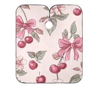 Capas Para Peluqueria Cerezas Lazos Flores Capa Cortar Pelo Salones Bata De Peluquería Profesional Barbers Cape Para Familia Uso En Estudio Peinado 140X168Cm