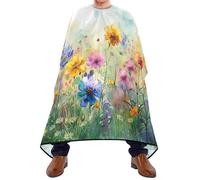 Capas Para Peluqueria Flores De La Gripe De Color Capa De Barbero Salones Barbers Cape Permanente Capa Cortar Pelo Para Barberías Cortes Y Colores 140X168Cm