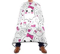 Capas Para Peluqueria Lazos Rosas De Fantasmas Permanente Capas De Peluquería Salones Capa Cortar Pelo Para Cortes Y Colores Uso En Estudio Barberías 140X168Cm