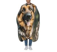 Capas Para Peluqueria Pastor Alemán Antiestático Bata De Peluquería Impermeable Capa Cortar Pelo Para Peinado Uso En Estudio 140X168Cm