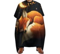 Capas Para Peluqueria Zorro Durmiente Impermeable Capa Cortar Pelo Ajustable Barbers Cape Para Barberías Familia 140X168Cm