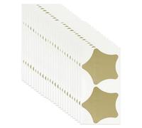 CAPASTEC 1 Juego 50 Pcs Pegatinas Rasca y Gana Etiquetas Rasca Pegatinas Tarjeta Estrella para Tarjeta Rasca Sorpresa Boda 60x60mm Tono Dorado