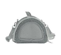 CAPASTEC 1 Set Transportín para Cobayas Jaula Transpirable con Correa para el Hombro Bolsa Transportadora para Pequeños Animales para Hámster Chinchilla Conejo Gris