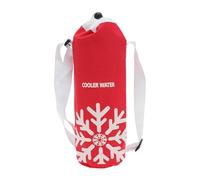 CAPASTEC Bolsa Aislante para Botella de Agua de Tela Oxford con Aluminio y Acolchado de Espuma de Perlas Portátil Resistente a Golpes y Caídas con Correa Ajustable 1.5L 30x10cm Rojo