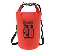 CAPASTEC Bolsa Seca, Resistente, Bolsa Seca Impermeable, Ideal para Actividades Al Aire Libre Rojo Doble Hombro 20L