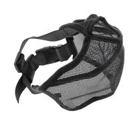 CAPASTEC Bozal para Perros con Hocico Aplanado Ajustable Transpirable Francés Bulldog Bozal para Francés Bulldog Pequinés Carlino XL Negro