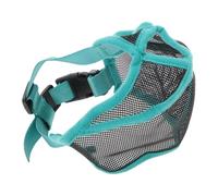 CAPASTEC Bozal para Perros con Hocico Aplanado Ajustable Transpirable Francés Bulldog Bozal para Francés Bulldog Pequinés Carlino M Negro Verde