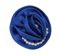 CAPASTEC Broches De Flores Para Mujeres, Rosa De Perlas, Elegantes Imperdibles Para Ropa, Vestido, Camisa, Corbata Y Sombrero, Accesorio Decorativo, Azul Marino, 1 Unidad