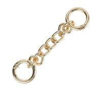 CAPASTEC Cadena Extensible Para Bolso, Correa Extensible Metálica Cruzada, Accesorio Para Bandolera De Bolso, Tono Dorado Claro