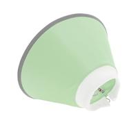 CAPASTEC Collar Cono para Gatos Collar para Evitar Que los Gatos se Laman Las Heridas Collar de Recuperación Ajustable para Perros Collar Isabelino para Perros y Gatos XL Verde Claro