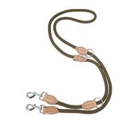 CAPASTEC Correa Ajustable para Perros, Correa De Hombro De Nylon Robusta para Perros Medianos A Grandes, Correa Doble con 2 Mosquetones, Correa Multifuncional, Beige