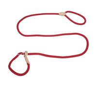 CAPASTEC Correa Deslizante para Perros con Dispositivo Anti Tirones Duradera Y Suave Trenzada con Collar Ajustable Correa para Perros Medianos Y Grandes 1.5m x 8mm Rojo