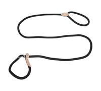 CAPASTEC Correa Deslizante para Perros con Dispositivo Antiahogo Durable Y Suave Trenzada con Collar Ajustable Correa para Perros Medianos Y Grandes 1.8m x 14mm Negro