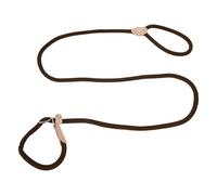 CAPASTEC Correa Deslizante para Perros con Dispositivo Antiahogo Durable Y Suave Trenzada con Collar Ajustable Correa para Perros Medianos Y Grandes 1.8m x 14mm Marrón