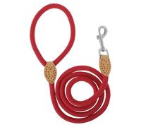 CAPASTEC Correa para Perros Cuerda Correa para Entrenar Cuerda Trenzada Redonda para Caminar para Perros Pequeños Medianos Grandes Rojo 1.25m x 1.0cm