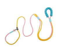 CAPASTEC Correa para Perros Manos Libres Ajustable Multifunción Cinturón Cruzado 2.5m 8.2ft Correa de Entrenamiento Mango de Espuma para Perros Pequeños Medianos Grandes Amarillo Rosa Azul