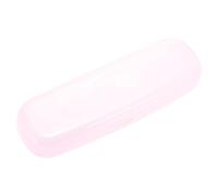 CAPASTEC Estuche De Plástico Transparente Para Gafas Caja Portátil Transparente Para Gafas De Sol Caja Protectora Para Gafas Rosa