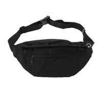 CAPASTEC Riñonera Deportiva Riñonera Running para Hombre y Mujer con 4 Bolsillos con Cremallera y Cinturón Ajustable para Correr Senderismo Ciclismo Viajes Negro