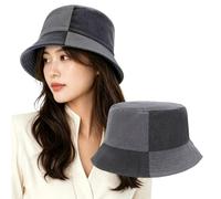 CAPASTEC Sombrero Cubo Reversible 1 Pieza para Playa de Pana Gris Oscuro