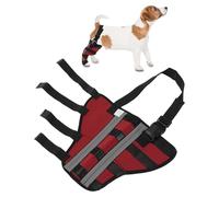 CAPASTEC Soporte para La Pata Trasera Derecha De Perro Vendajes Articulares Transpirables Y Rodilleras para La Recuperación De Las Patas De Perro Ys De Mascotas L Rojo