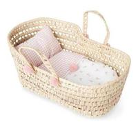 Muñecas Antonio Juan - Capazo de Palma de Flores y Vichy (Grande)