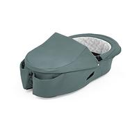 Capazo Stokke Xplory X, Verde Azulado - Forro interior suave, colchón transpirable y dos bolsillos de fácil acceso