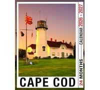 Cape Cod Calendar 2026 - 2027: Monthly Organizer Jan 2026 to Dec 2027, Thick & Sturdy Paper, Unruled Blocks, Eco Friendly, Great Gift