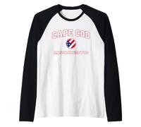 Cape Cod Massachusetts (Massachusetts) Camiseta Manga Raglan