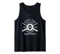 Cape Cod National Seashore Massachusetts Vintage Nautical Camiseta sin Mangas