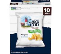 Cape Cod Papas fritas originales menos grasa, 1 onza, 10 unidades