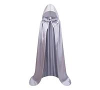 Cape con Capucha | Cape Unisex de Halloween con Capucha 150 cm | Vestido Cosplay Cuervo Unisex Largo para Teatro Brujo Disfraz Mascarada Fiestas Medievales
