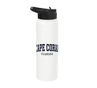 Cape Coral Florida Vintage Stainless Steel Insulated Water Bottle