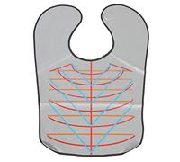 Cape de corte de cabello, guía de cuello de corte de cabello con chasquido magnético, capa de salón de peluquería para peluquería profesional para cortar el cabello, peluquería de (Grey)