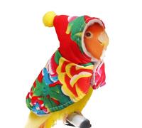 Cape de Loro - Poncho de pájaro elegante, Traje de Loro Cómodo | Capa con Capucha de Pájaro impresa, Capa de Pájaro para Mascotas de Moda, Traje ligero con Plumas, accesorio