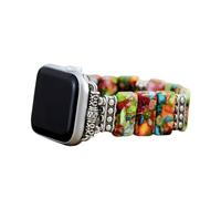 Cape Diablo Correa de reloj inteligente para mujer, correa de piedras preciosas hecha a mano, compatible con caras de Apple de 38 a 45 mm
