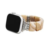 Cape Diablo Correa de reloj inteligente para mujer, correa de piedras preciosas hecha a mano, compatible con caras de Apple de 38 mm a 45 mm (arena sagrada, grande, se adapta a muñecas de 6.5 a 7