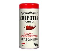 Cape Herb & Spice - Sazonador de Chipotle - Chilli - Picante - Ideal para Barbacoas Smoky SouthWestern - 80 Gramos