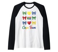 Cape Town Coquette Bow Girls Camiseta Manga Raglan