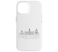 Cape Town Skyline Graphic Hombres Mujeres Ciudad del Cabo Paisaje Urbano Carcasa para iPhone 14