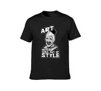 capeclain Art Never Goes out of Style Movie Art The Clown Tara Dawn Unisex 100% Cotton Short-Sleeve T-Shirts Black M