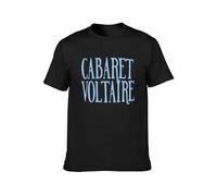 capeclain Cabaret Voltaire Tops Casual Unisex 100% Cotton Short-Sleeve T-Shirts Black M